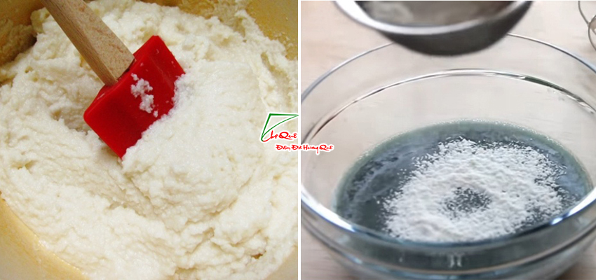 L&agrave;m vỏ b&aacute;nh khoai m&igrave; hoa đậu biếc